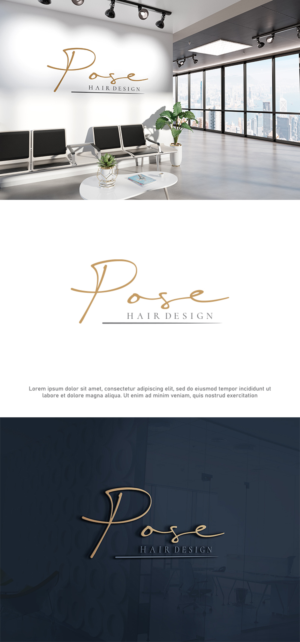 Logo Design by 4AD for Pose Hair Design Pty Ltd | Design: #24522226