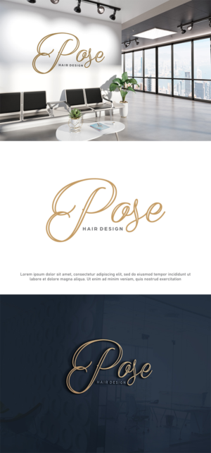 Logo Design by 4AD for Pose Hair Design Pty Ltd | Design: #24522269