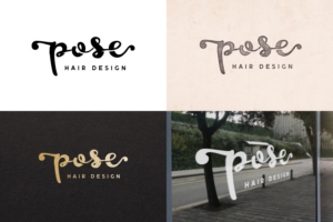 Logo Design by mrmrnjr for Pose Hair Design Pty Ltd | Design: #24518484