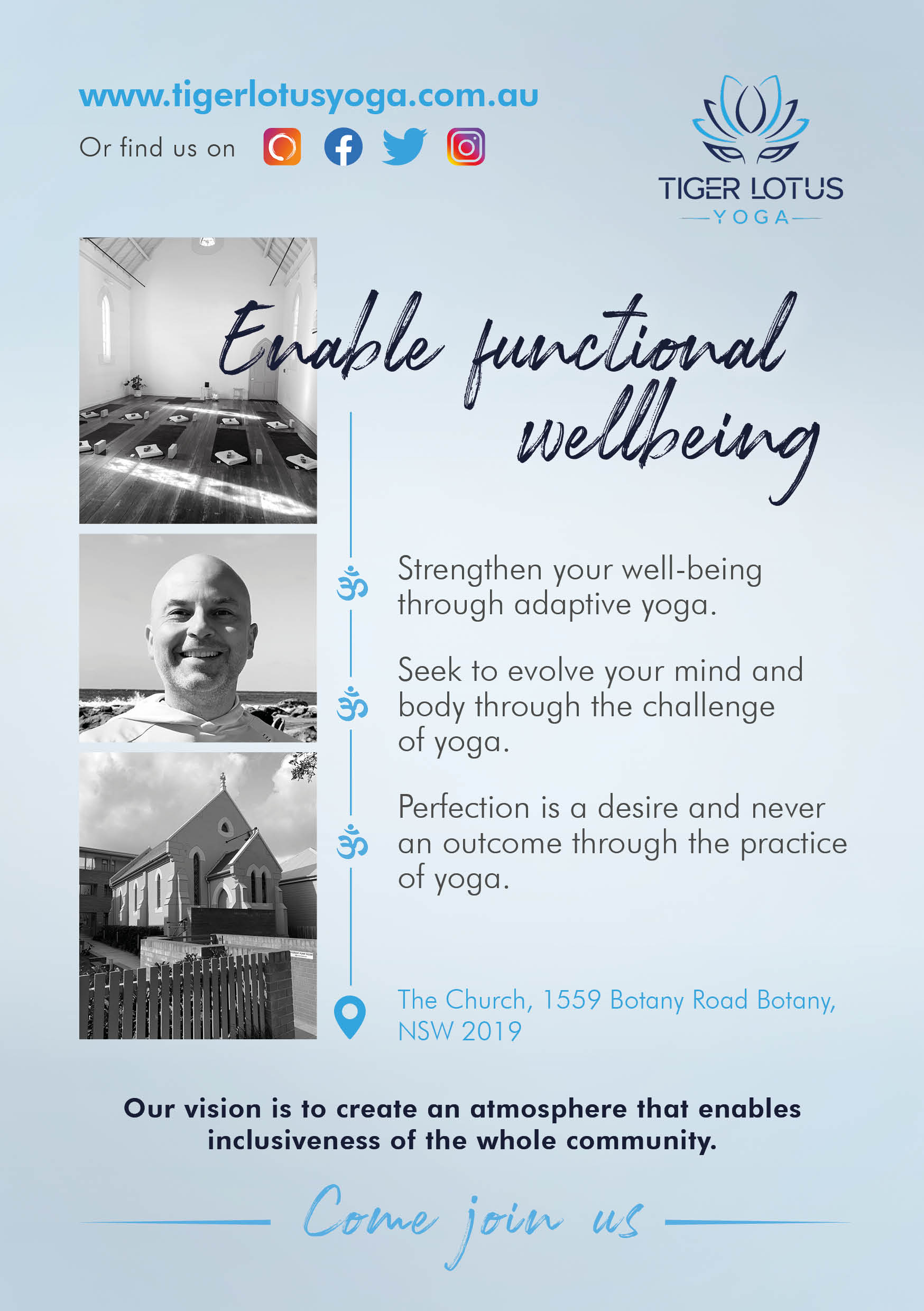 Diseño de Flyer por MariaRods para Tiger Lotus Yoga | Diseño #24525231