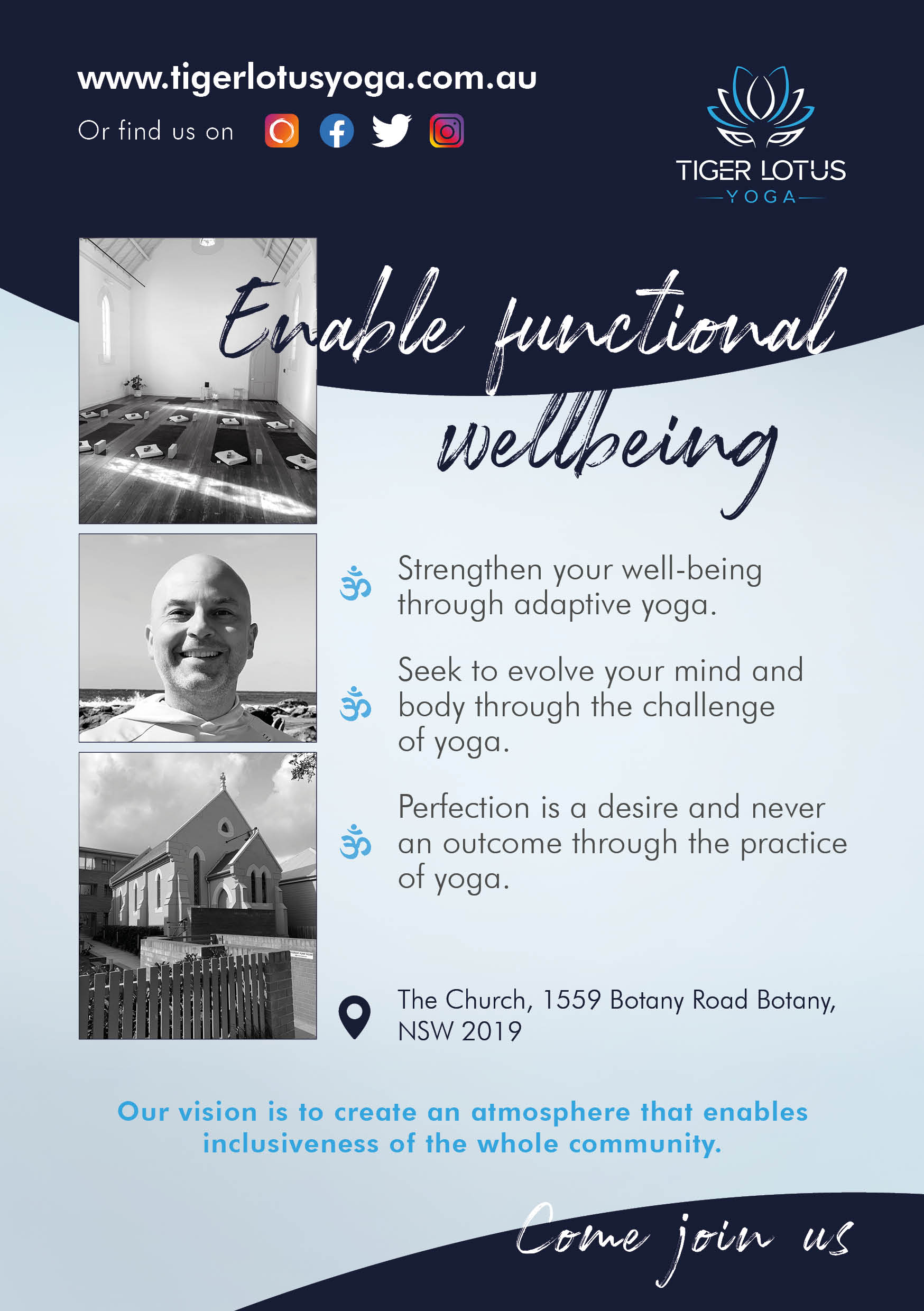 Flyer Design by MariaRods for Tiger Lotus Yoga | Design #24525232