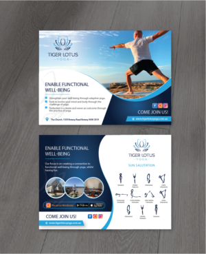 Flyer Design by alex989 for Tiger Lotus Yoga | Design: #24535005