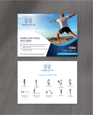 Flyer Design by alex989 for Tiger Lotus Yoga | Design: #24538432
