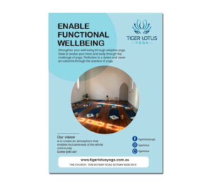 Yoga Studio Postcard Advertising Flyer | Diseño de Flyer por Soluciones Creativas