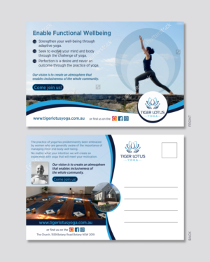 Flyer-Design von D Creative für Tiger Lotus Yoga | Design #24534031