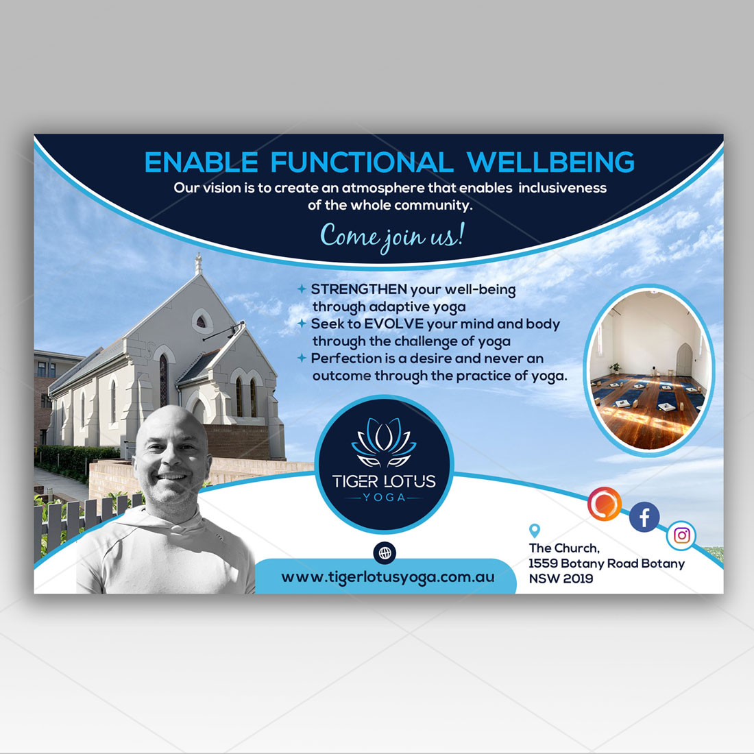 Flyer Design by DA. for Tiger Lotus Yoga | Design #24531925