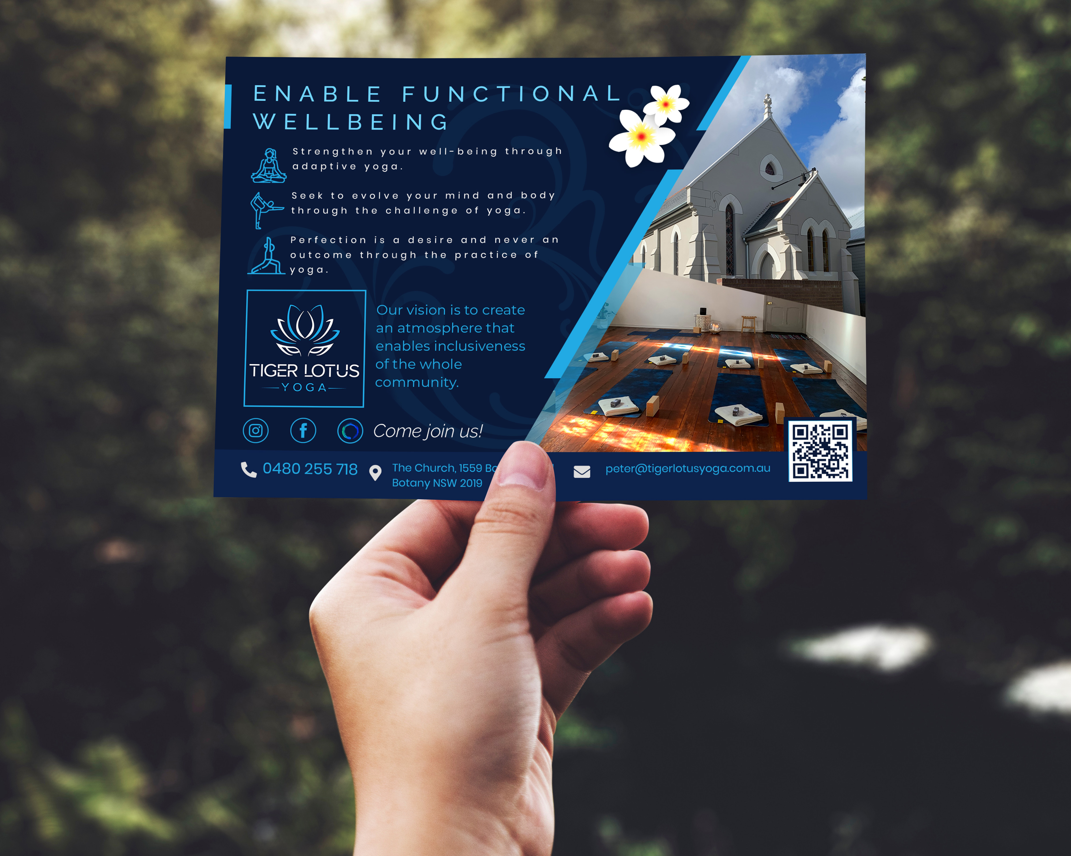 Flyer Design by HeshanKavinda for Tiger Lotus Yoga | Design #24519007