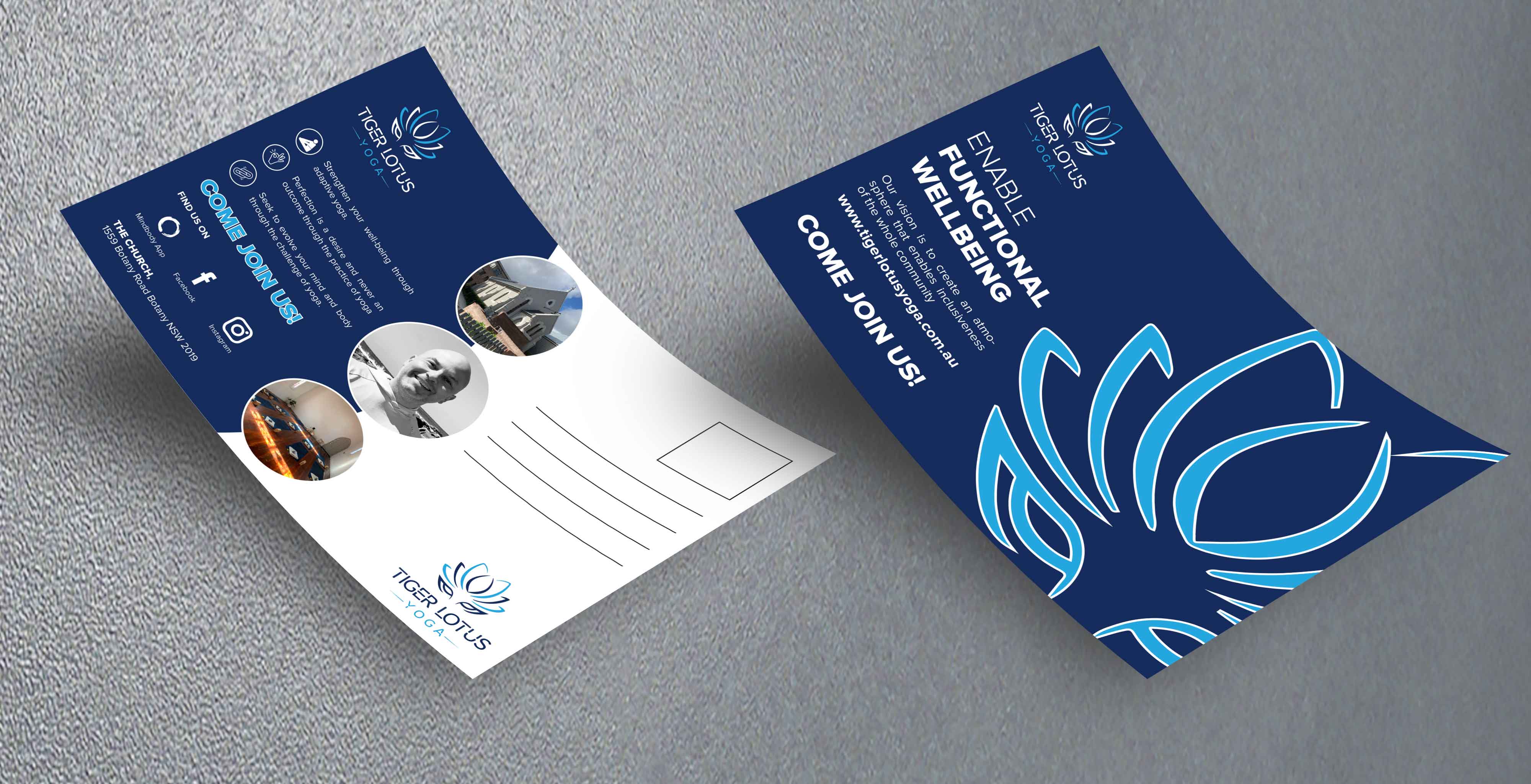 Flyer Design by Shumaila Kiran for Tiger Lotus Yoga | Design #24526897
