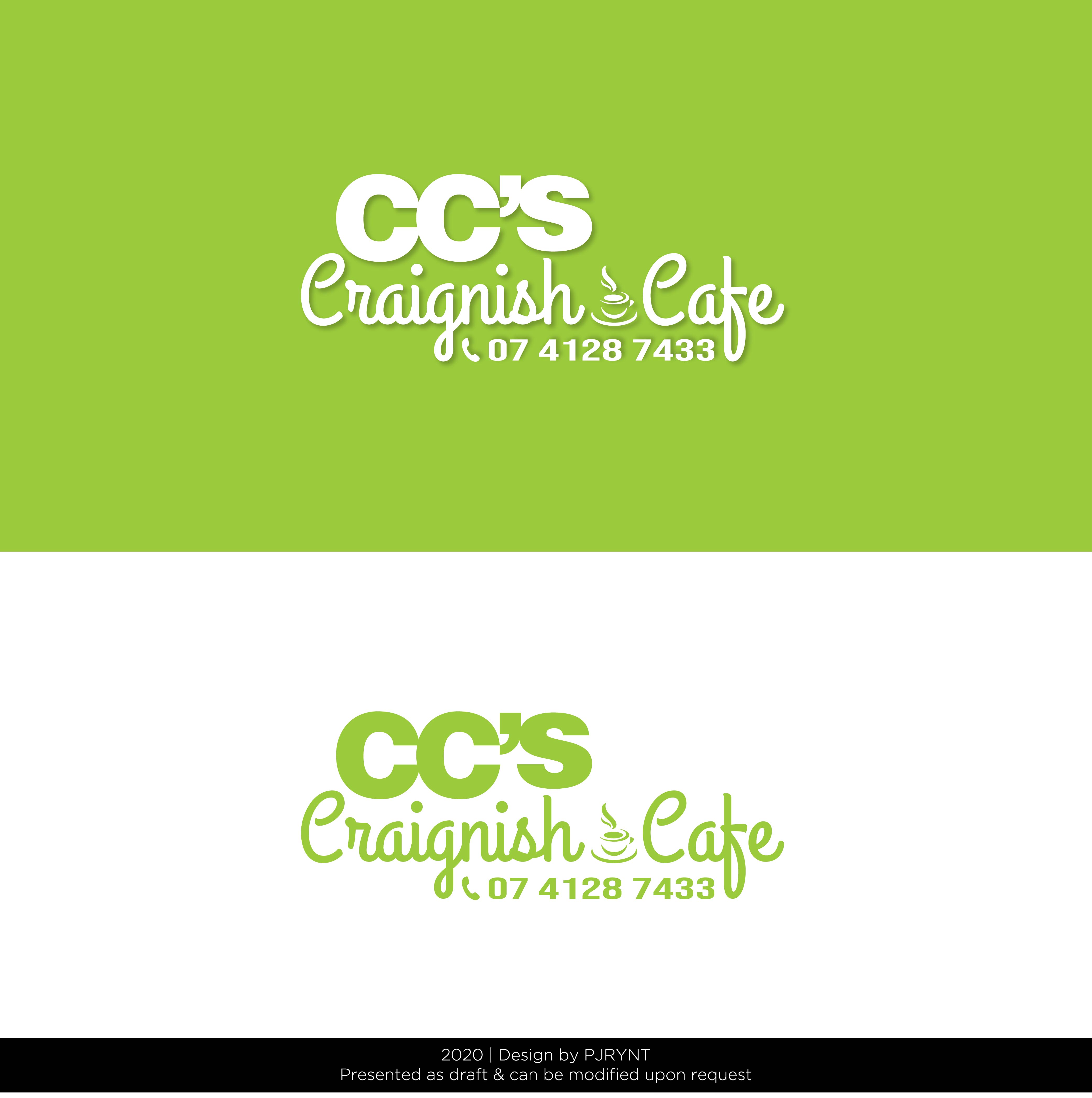 Logo Design by PJRYNT for Craignish Cafe  | Design: #24523986