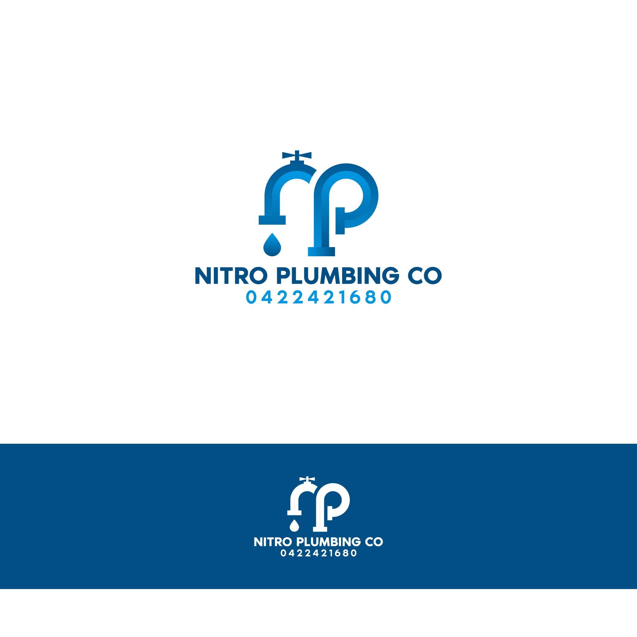 Logo-Design von Graphics Farrukh 2 für Nitro Plumbing Co | Design #24523032