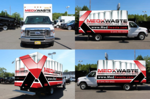 MedXwaste Franchise Trucks Wrap  | Car Wrap Design by ArtyFive DesignStudio