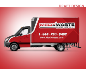 MedXwaste Franchise Trucks Wrap  | Car Wrap Design by MDesigns ™