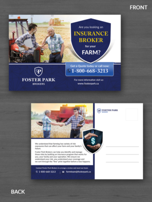 Postcard - Promoting Foster Park Brokers for Farm Clients  | Flyer-Design von innovative earth