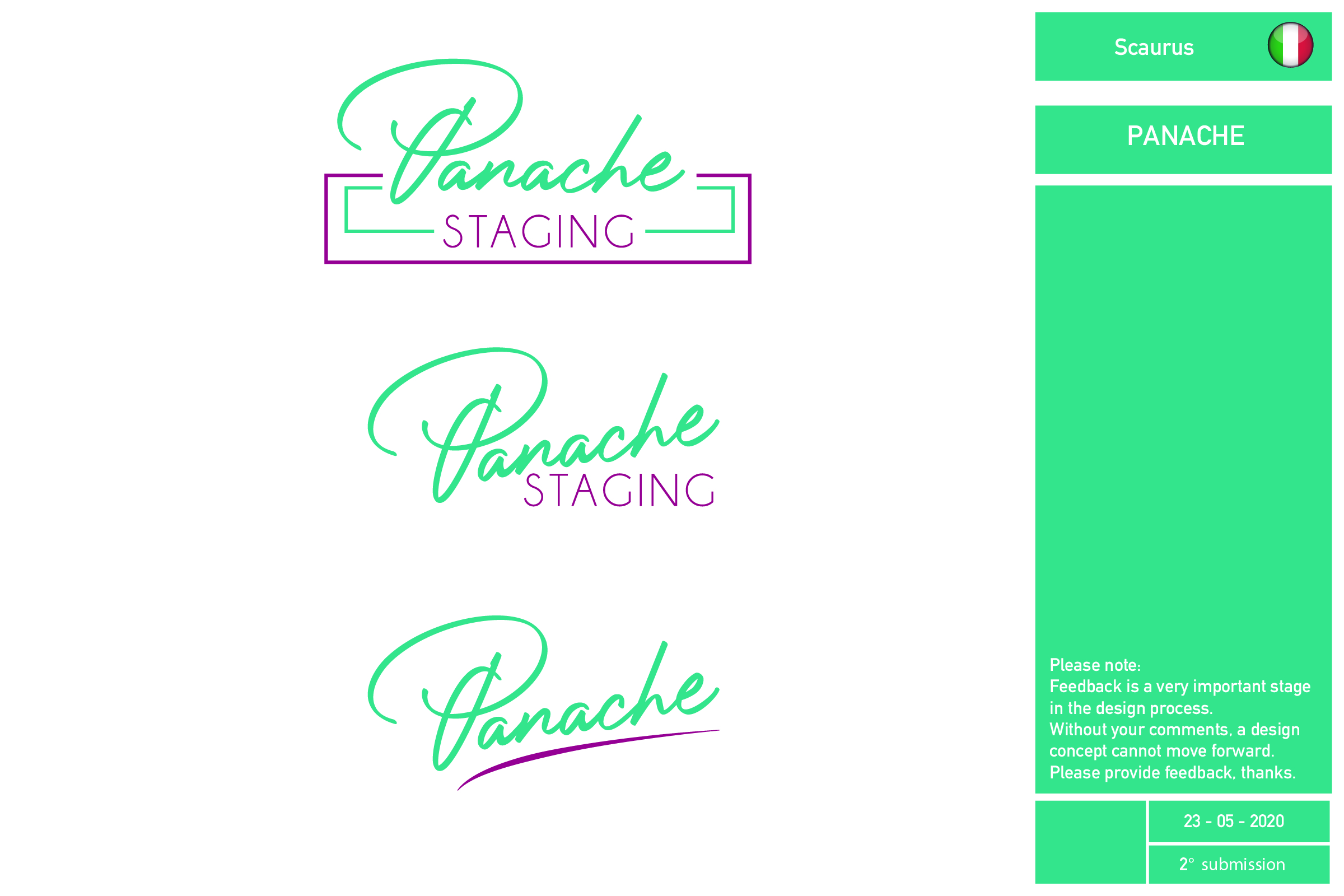 Logo-Design von InkThink by Scaurus für Panache Real Estate Staging and Design  | Design #24531916