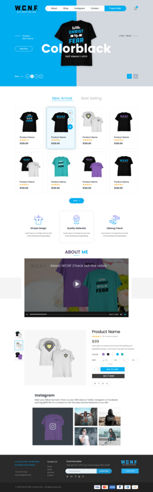 With Christ No Fear website | Diseño Web por Shijo John