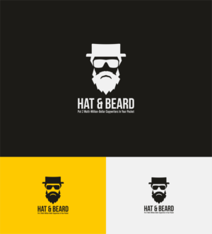 Hat & Beard   Put 2 Multi-Million-Dollar Copywriters In Your Pocket | Logo Design by Sibyle