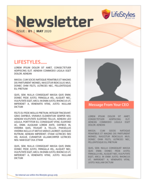 New Company Newsletter Template Needed!!! | Diseño Gráfico por typeo1978