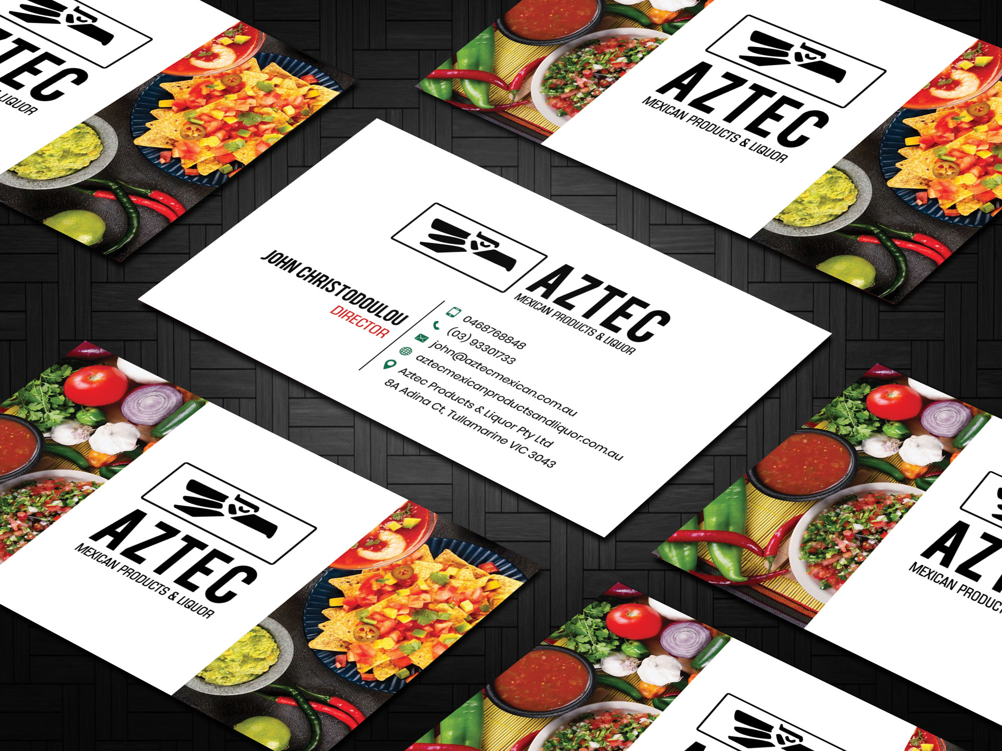 Business Card Design by Sandaruwan for Aztec Products & Liquor | Design #24528762