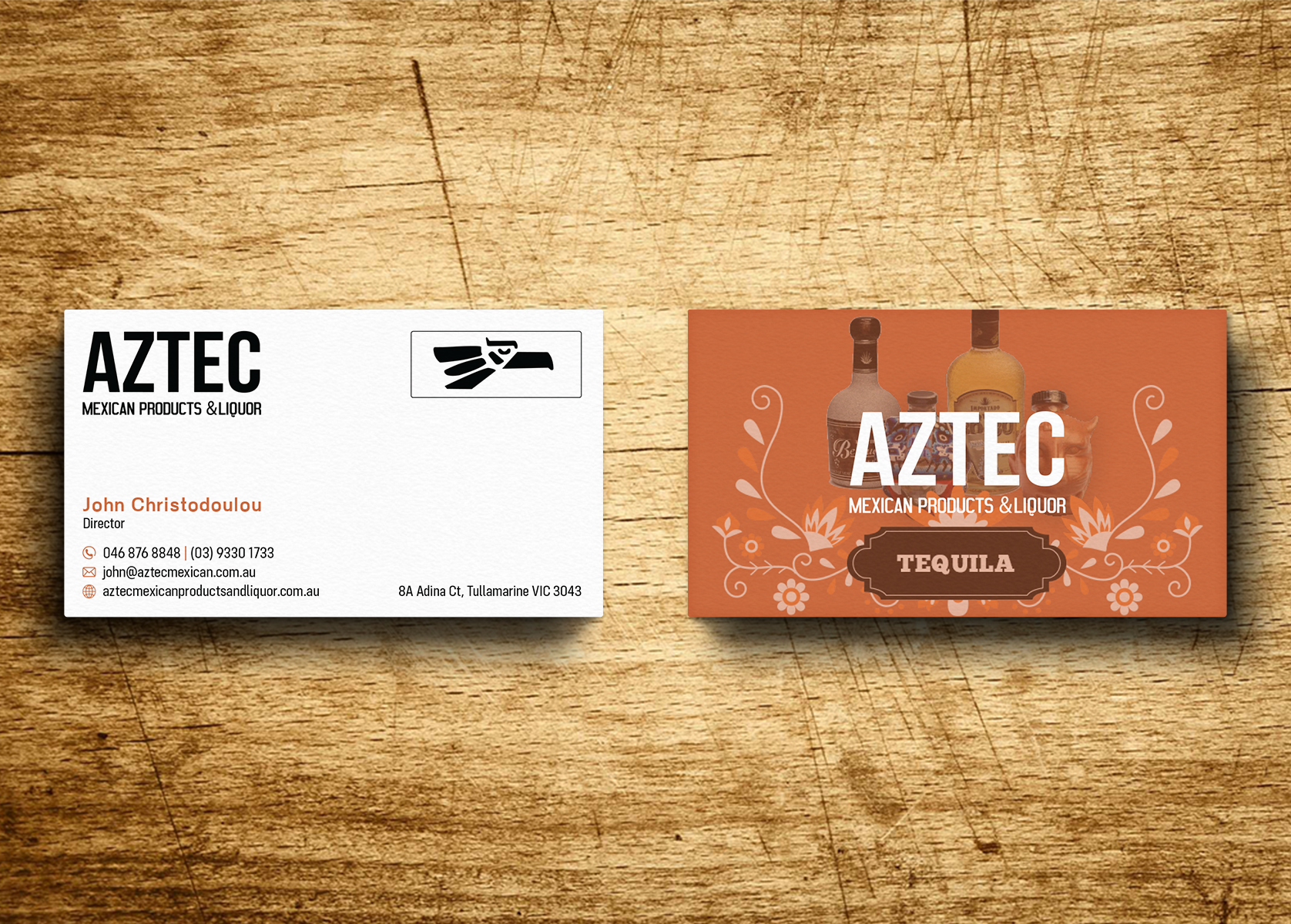 Business Card Design by Verified artistry (Design garden) for Aztec Products & Liquor | Design #24539471