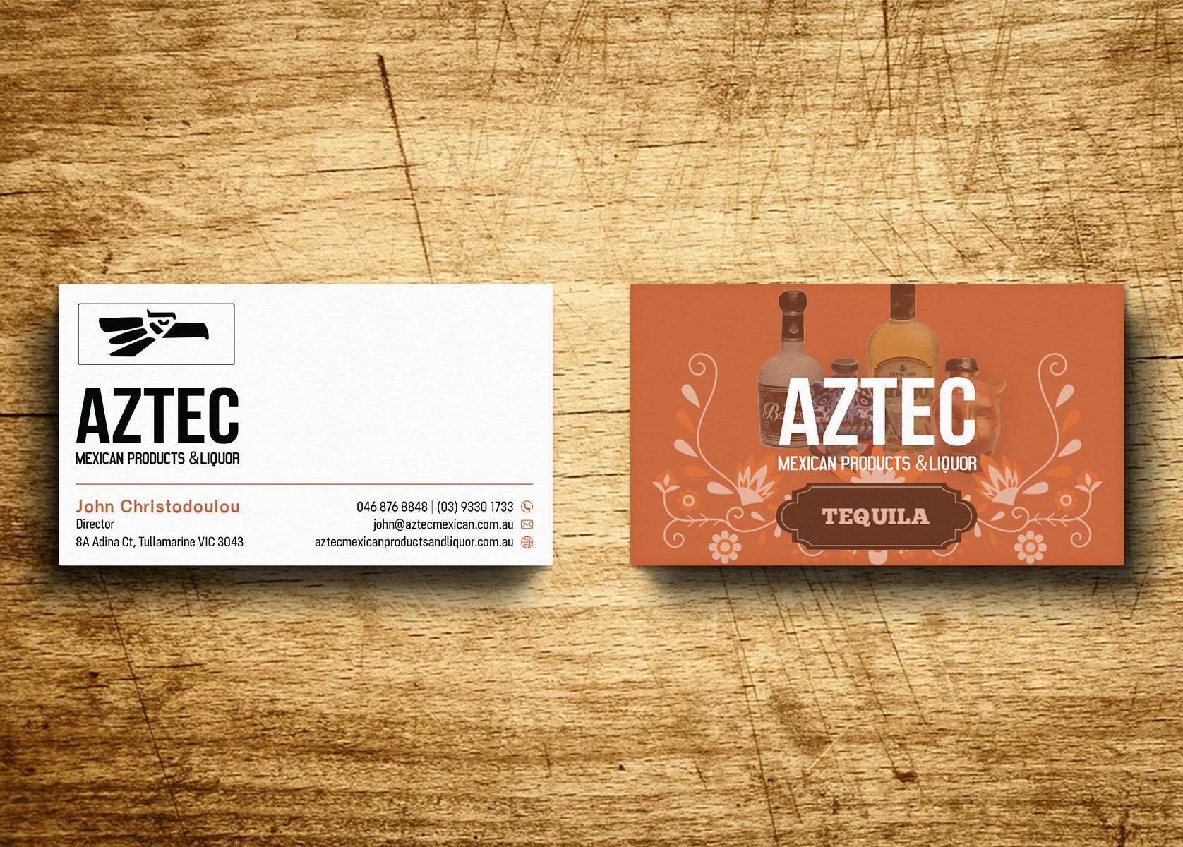 Business Card Design by Verified artistry (Design garden) for Aztec Products & Liquor | Design #24539480