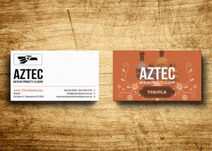 Business Card Design by Verified artistry (Design garden) for Aztec Products & Liquor | Design: #24539480