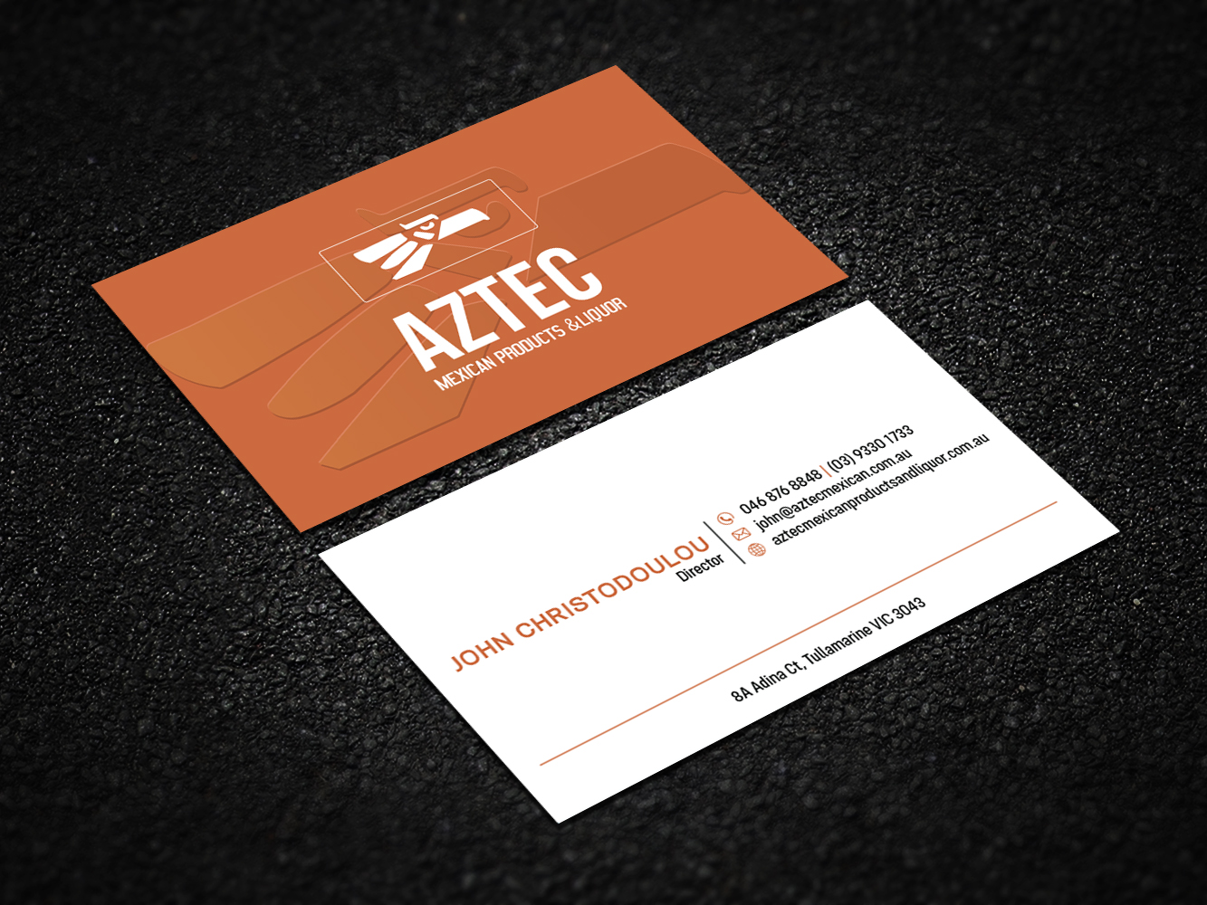 Business Card Design by Verified artistry (Design garden) for Aztec Products & Liquor | Design #24539484