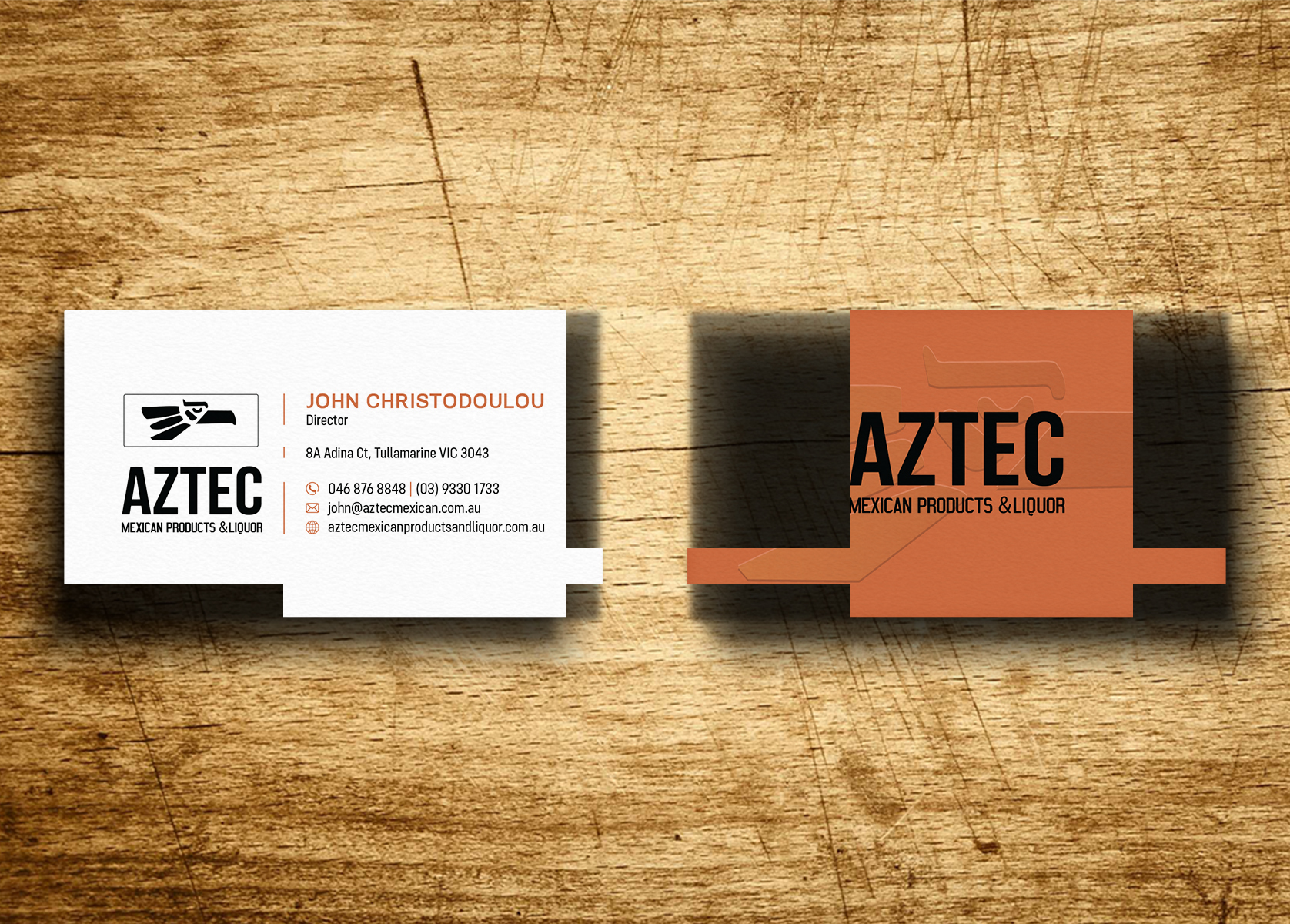 Visitenkarten-Design von Verified artistry (Design garden) für Aztec Products & Liquor | Design #24539485