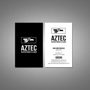 Business Card Design by Creations Box 2015 for Aztec Products & Liquor | Design: #24536238