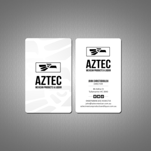 Diseño de Tarjeta de Presentación por Creations Box 2015 para Aztec Products & Liquor | Diseño: #24536239