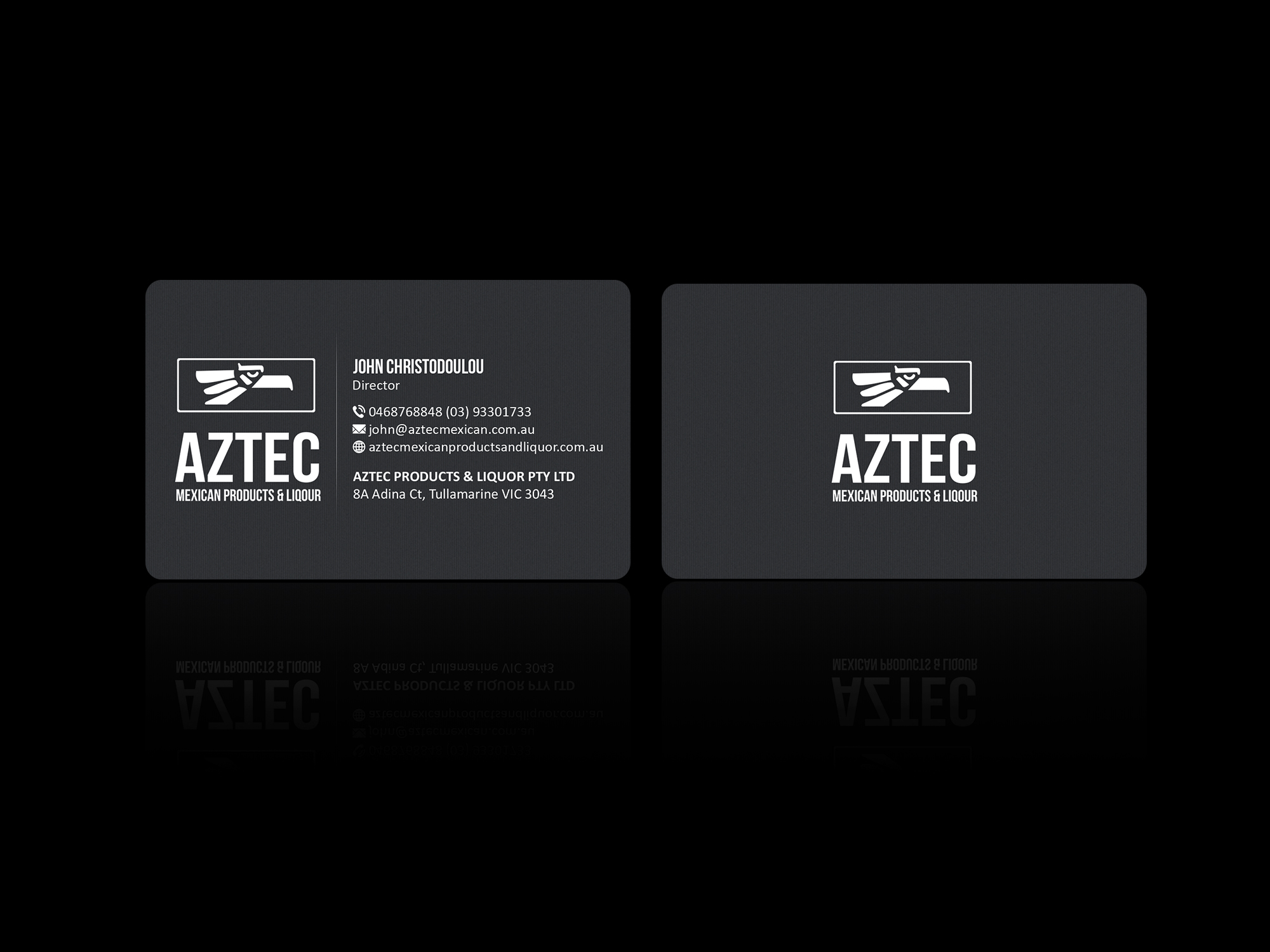 Diseño de Tarjeta de Presentación por Creations Box 2015 para Aztec Products & Liquor | Diseño #24536244