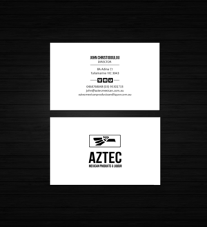 Diseño de Tarjeta de Presentación por Creations Box 2015 para Aztec Products & Liquor | Diseño: #24536247