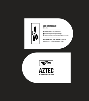 Diseño de Tarjeta de Presentación por Creations Box 2015 para Aztec Products & Liquor | Diseño: #24536252
