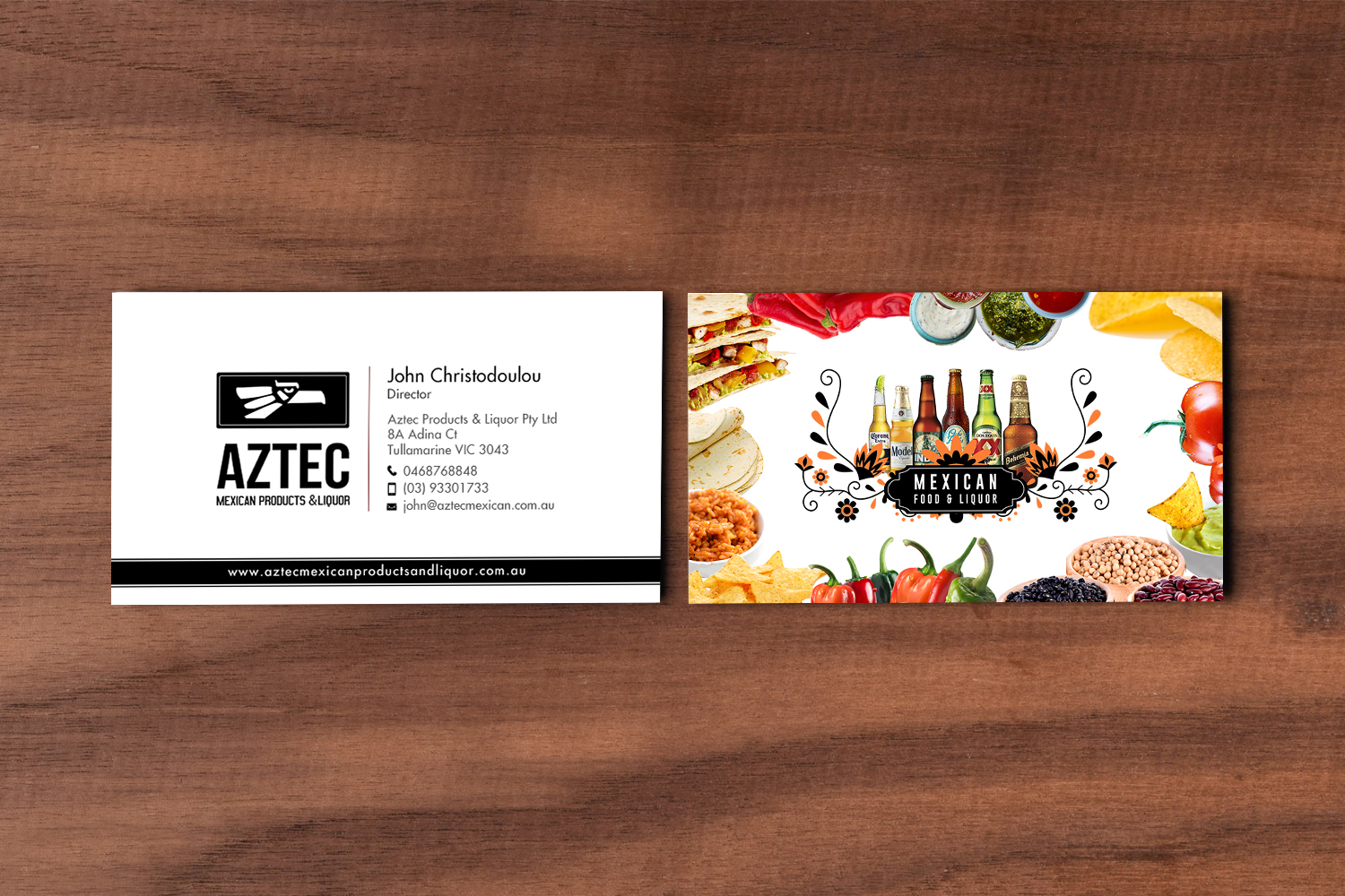 Business Card Design by chandrayaan.creative for Aztec Products & Liquor | Design #24533657