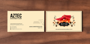Business Card Design by chandrayaan.creative for Aztec Products & Liquor | Design: #24533664