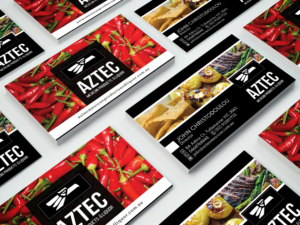 Business Card Design by SL Designer for Aztec Products & Liquor | Design: #24534350