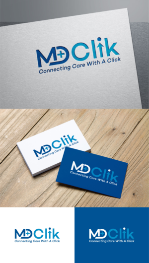 MDClik connecting care with 1 click | Logo Design by R Graphic