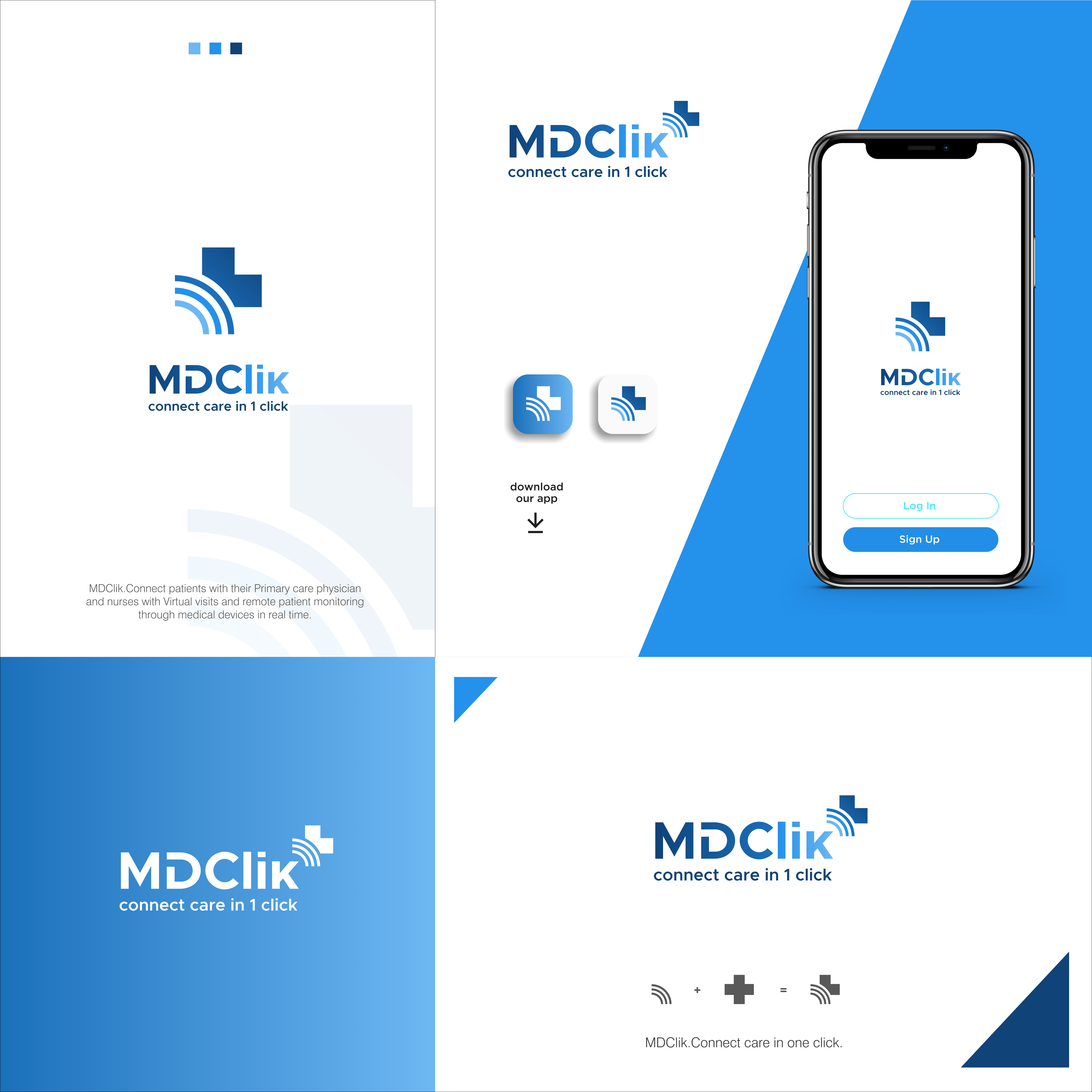 Logo Design by Reza Refianto for MDClik  | Design #24527631