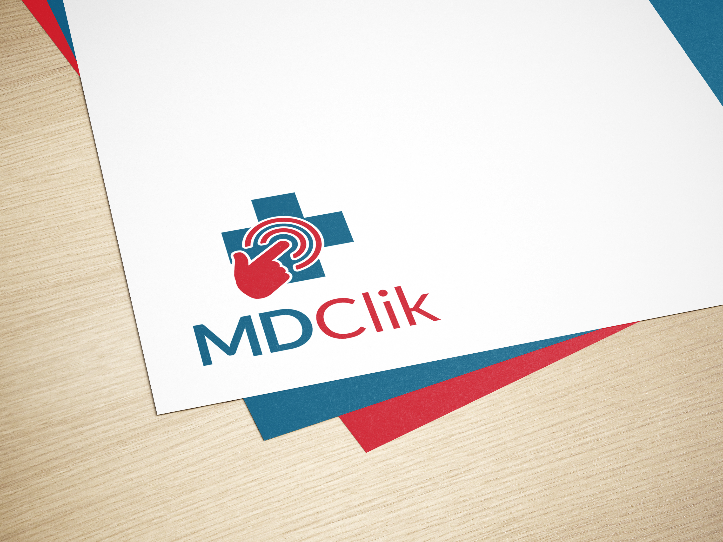 Logo Design by Slant Line Media for MDClik  | Design #24528391