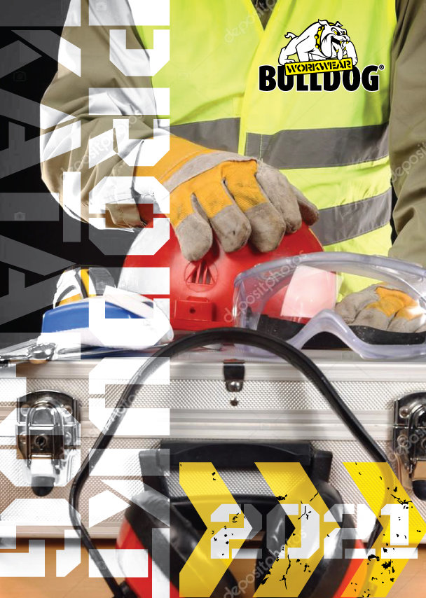 Bold, Modern Catalogue Design for Bulldog Protective Workwear by Simon Hon Design 24922089