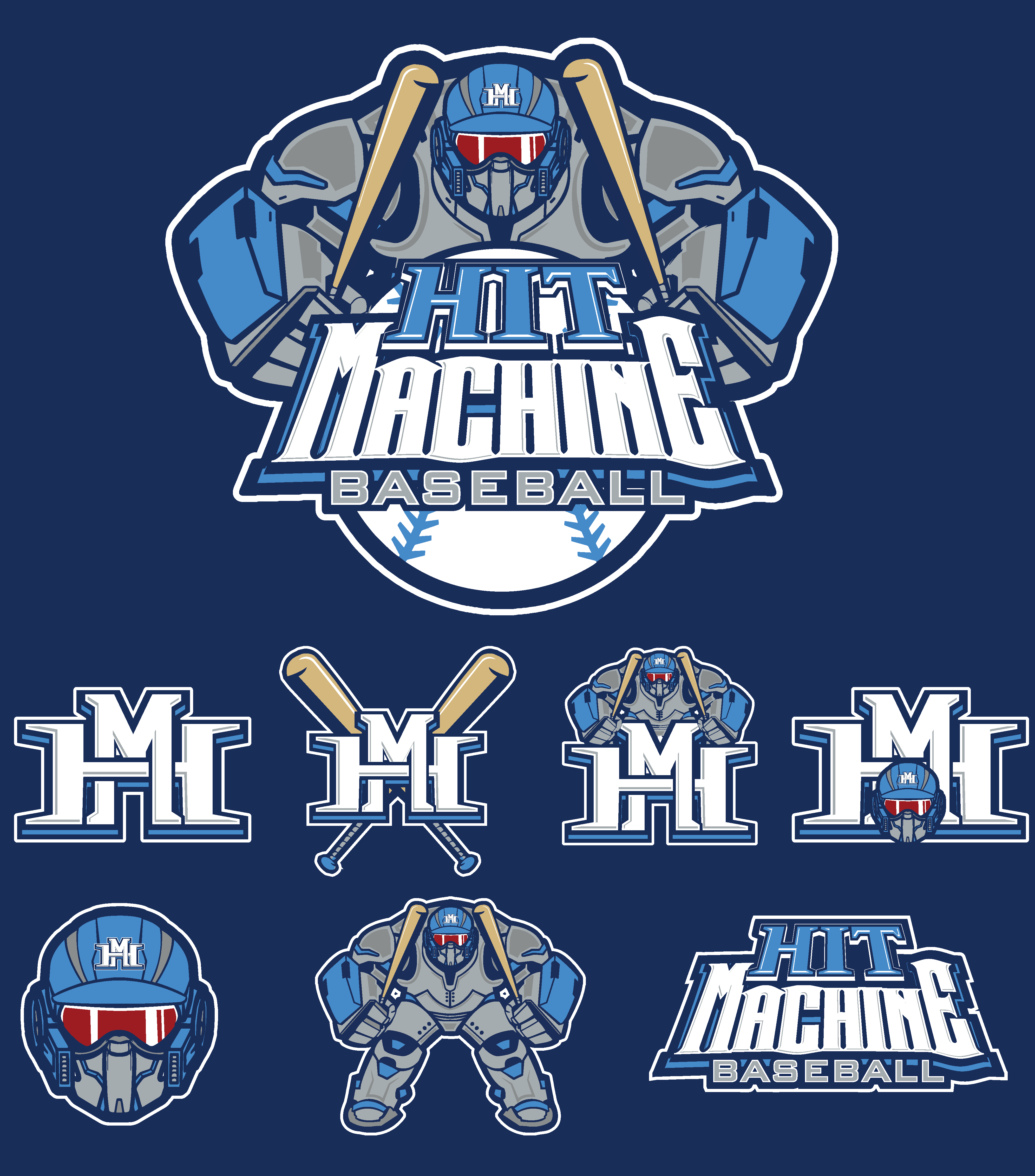 Logo Design by Michael Condello for Hit Machine Baseball | Design #24573218