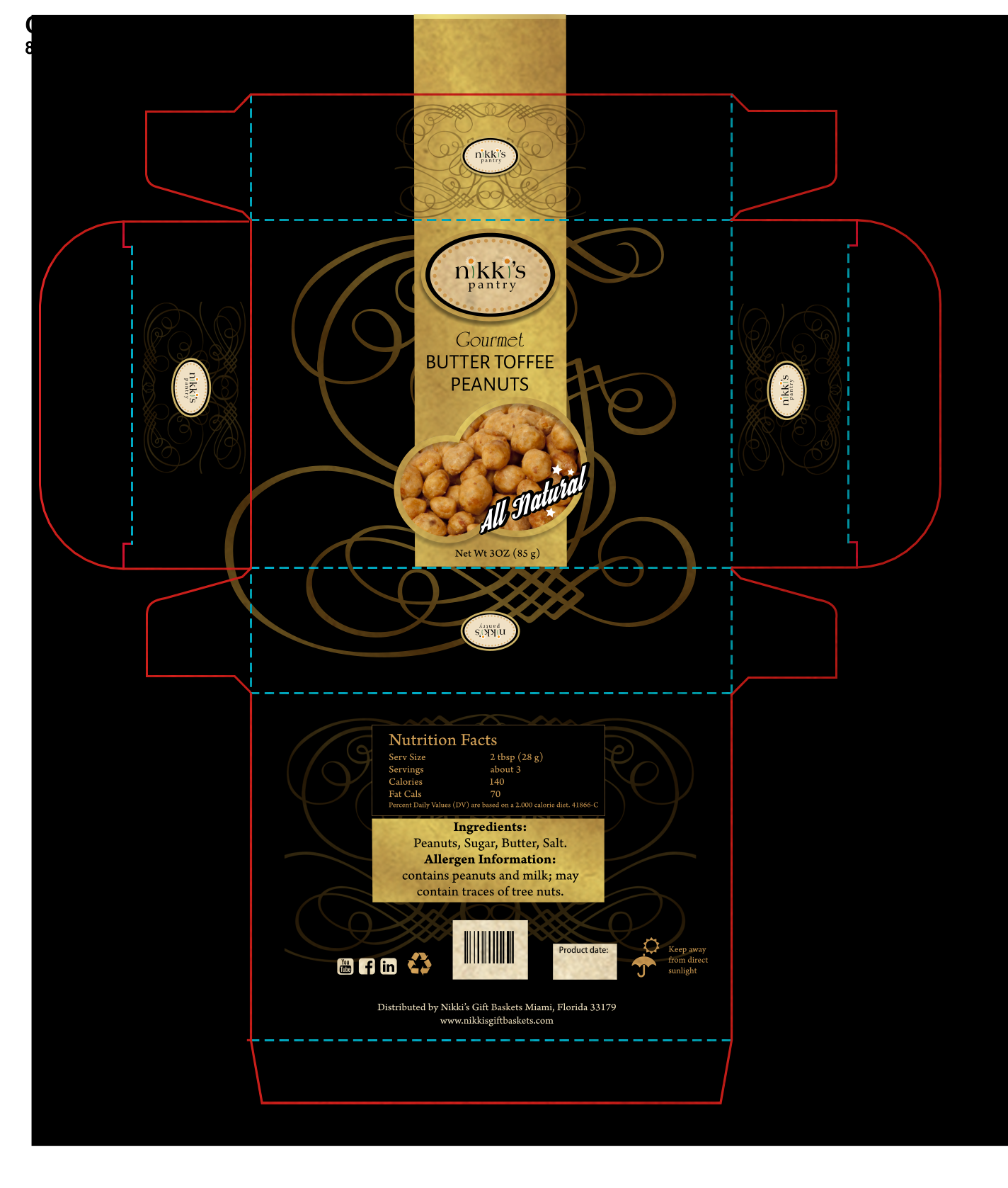 Packaging Design by EDesignN for Nikkis Gift Baskets | Design #24571461