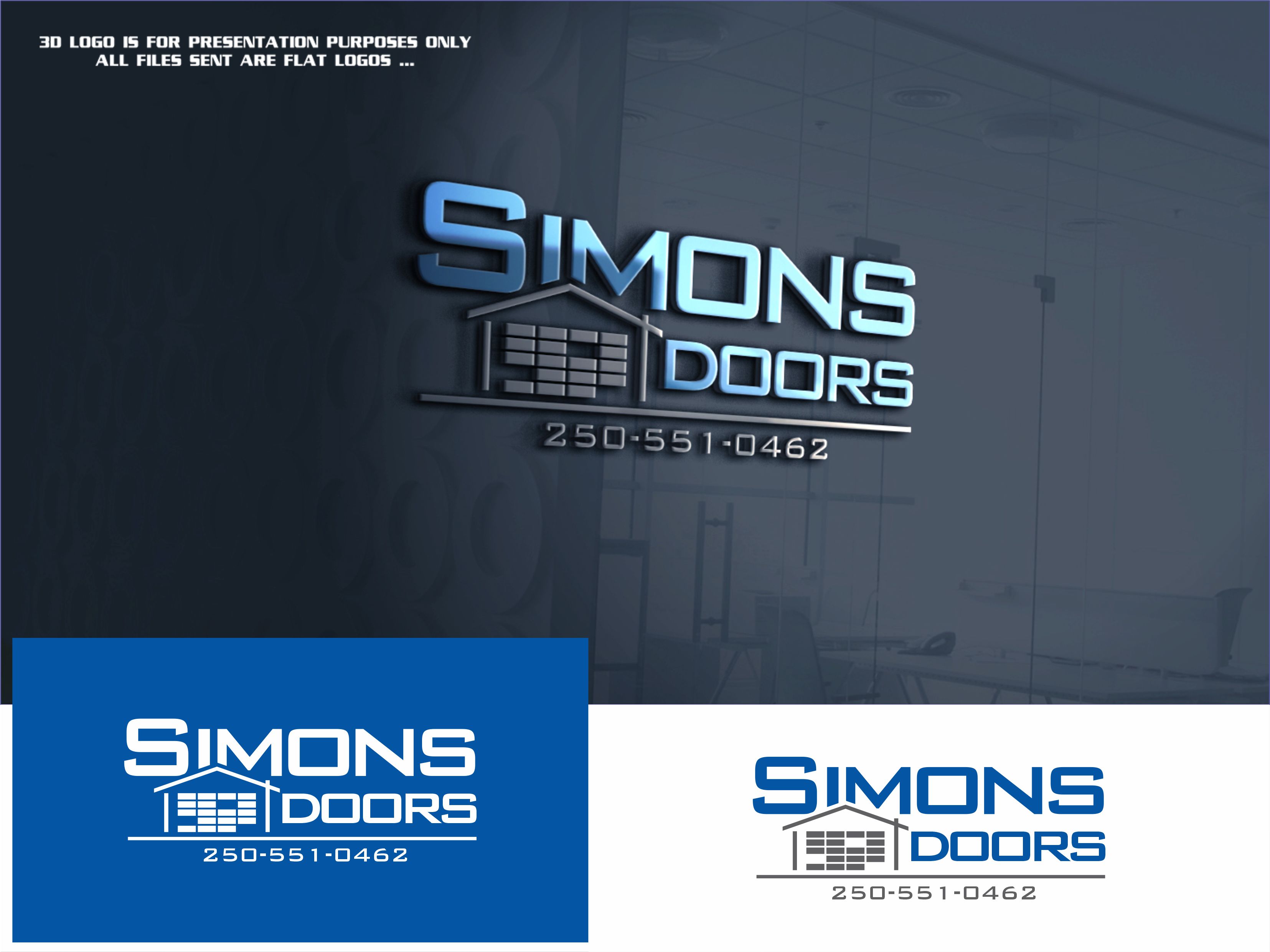 Logo Design by kkopi for Simon's Garage Door Services | Design: #24548337