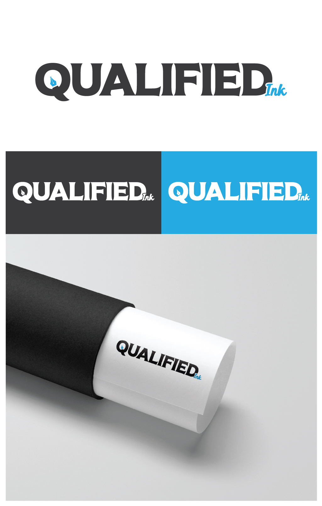 Logo Design by huanggg for Qualified Ink | Design #24582675