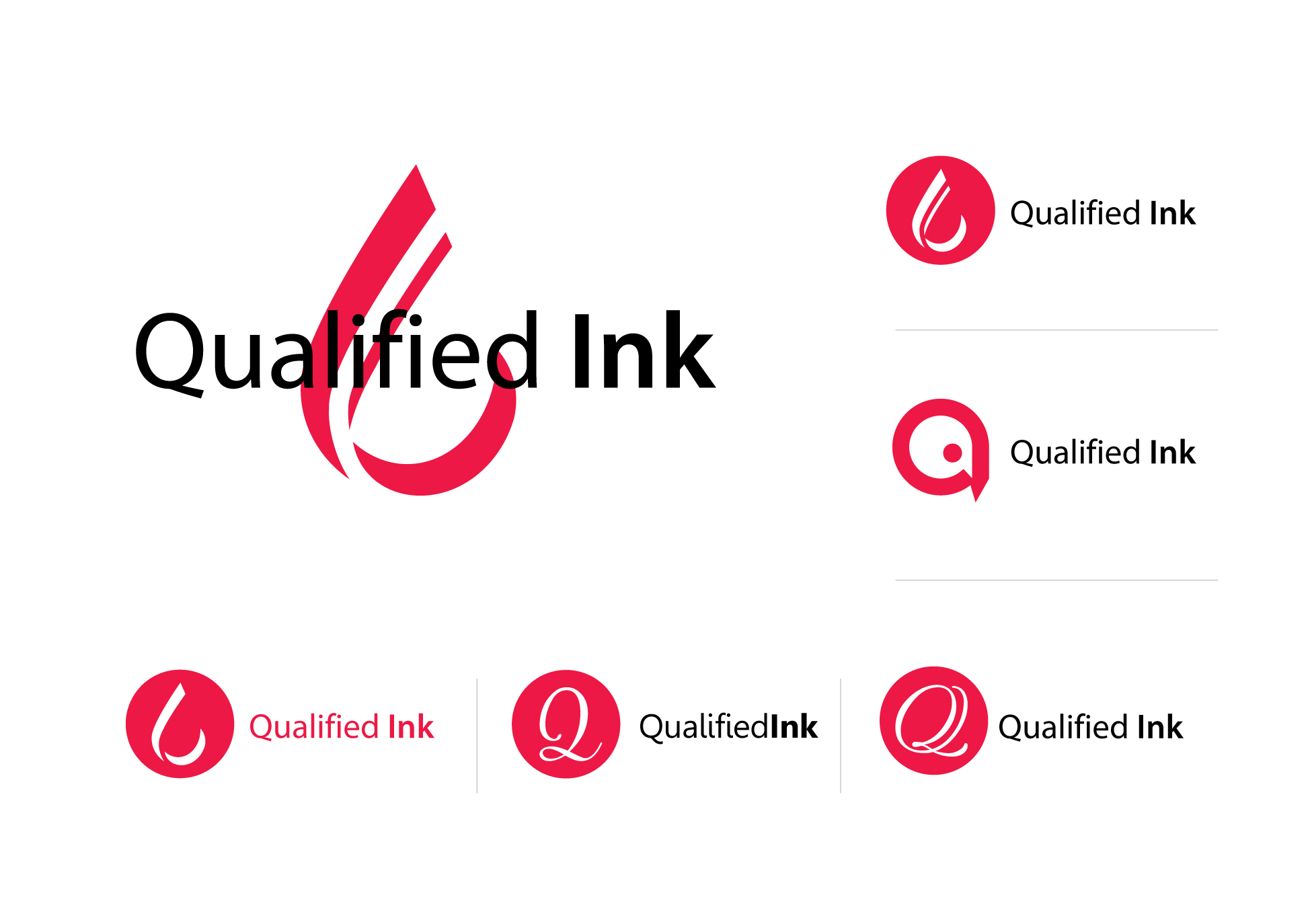 Logo Design by mrart. for Qualified Ink | Design #24575558