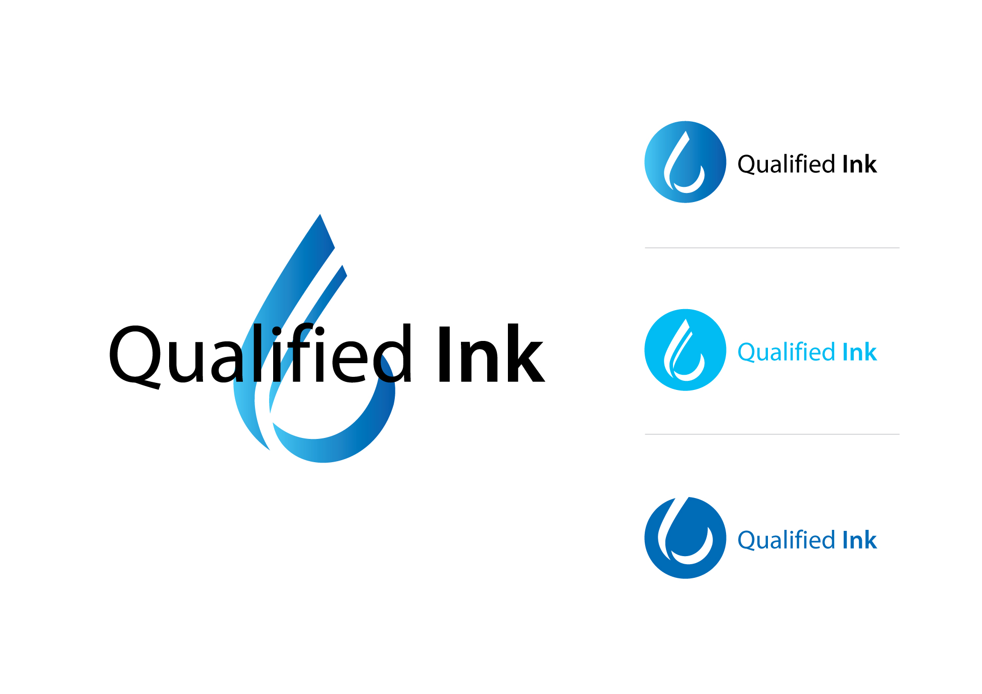 Logo Design by mrart. for Qualified Ink | Design #24575949