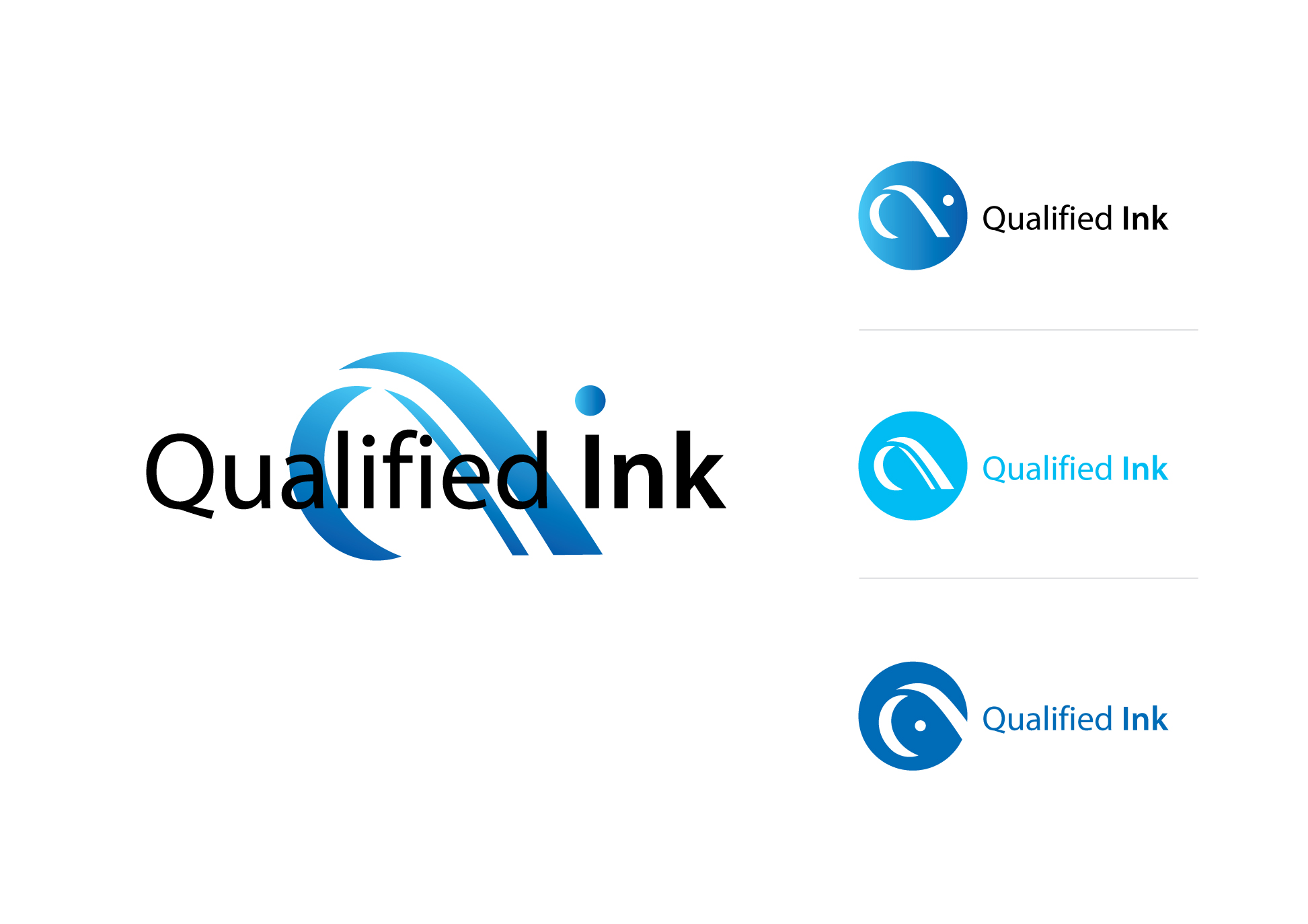Logo Design by mrart. for Qualified Ink | Design #24576209
