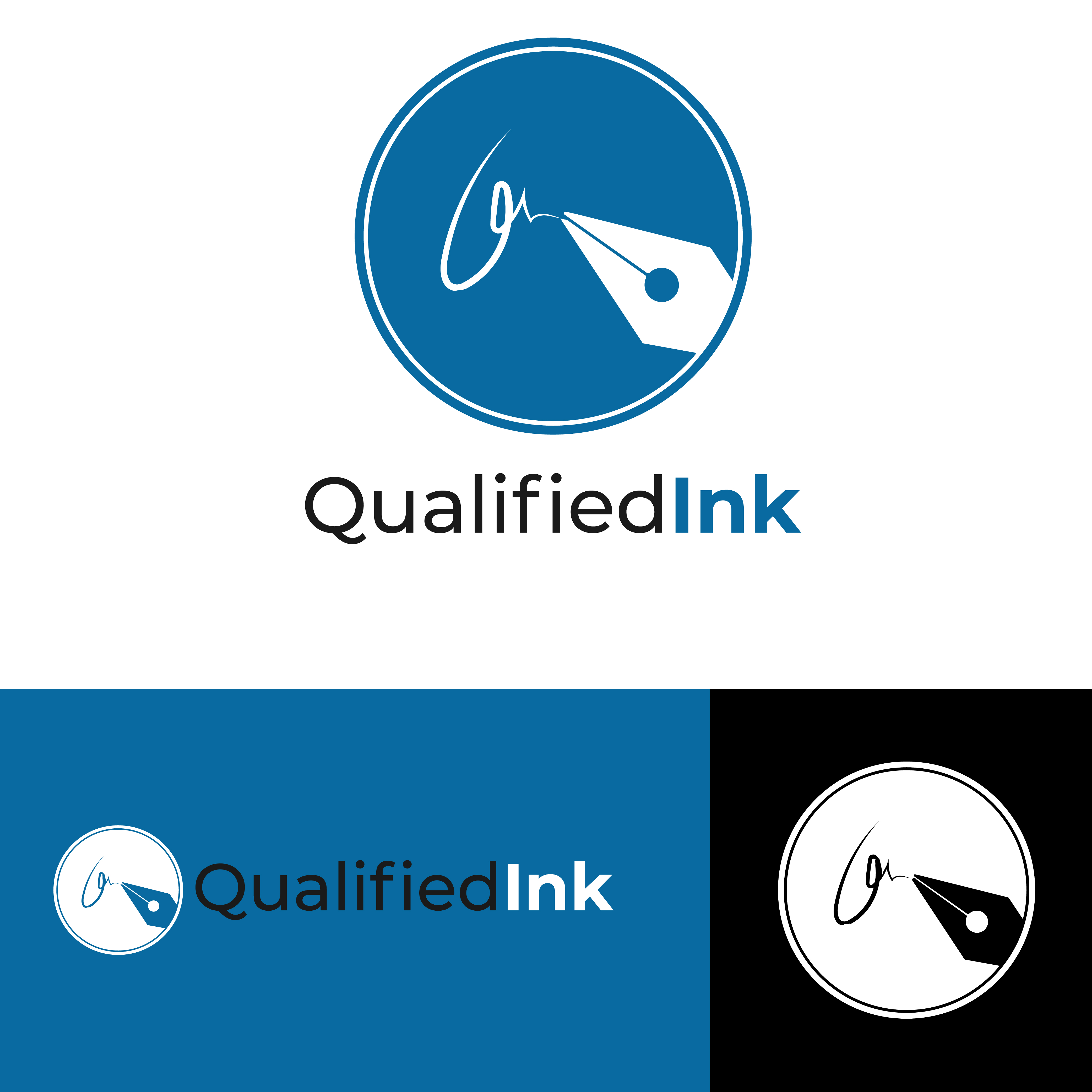 Logo Design by adwaitk007 for Qualified Ink | Design #24553077