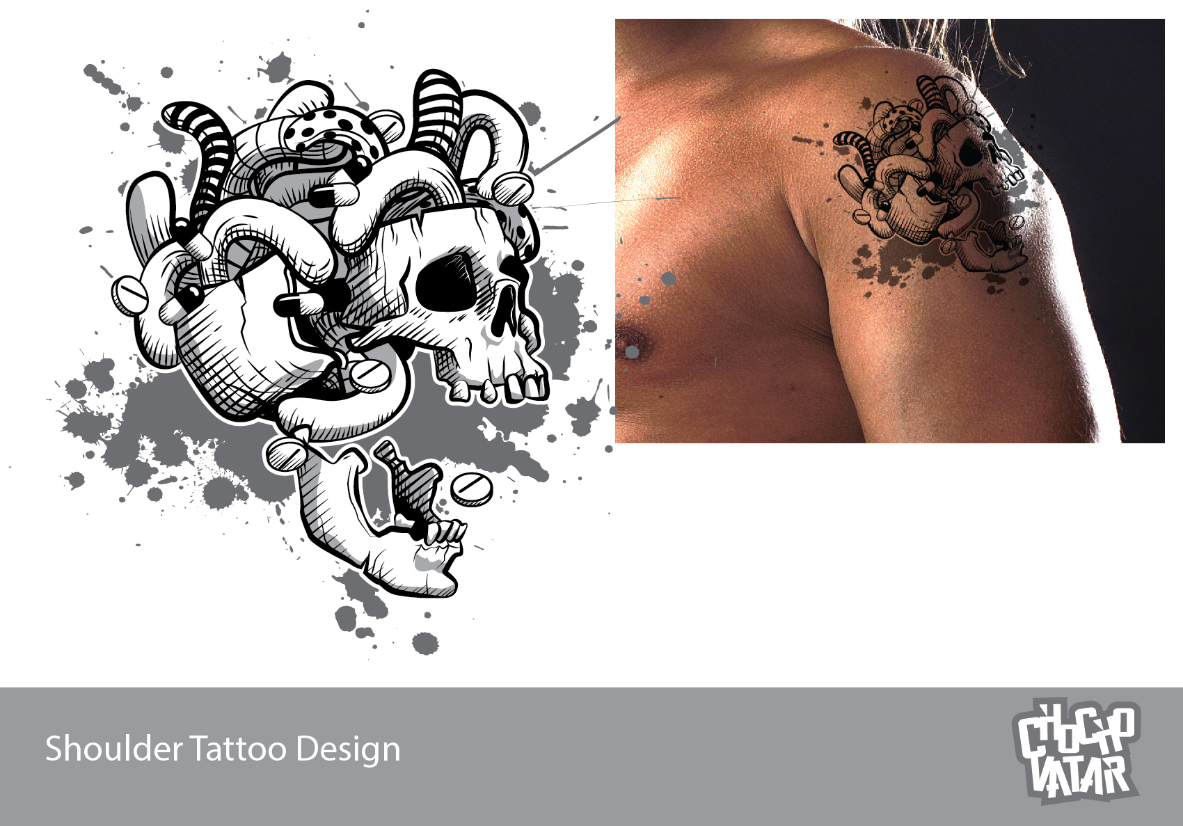 Tattoo Design by Luis Arriola for this project | Design #24563181