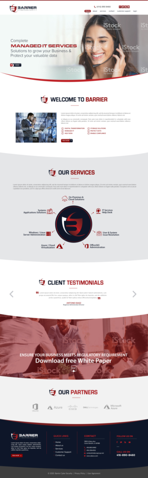 Barrier Cybersecurity Web Site Project | Web Design par chandrayaan.creative