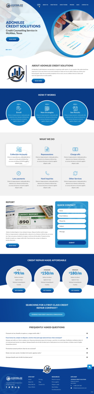 Diseño Web por pb para Adonilee Credit Solutions, LLC. | Diseño: #24547045